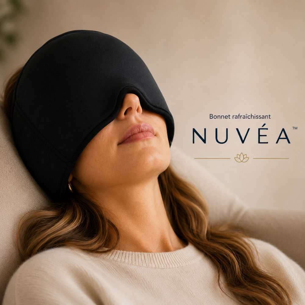 Nuvéa™ | Le Bonnet Rafraîchissant pour des Nuits Plus Paisibles