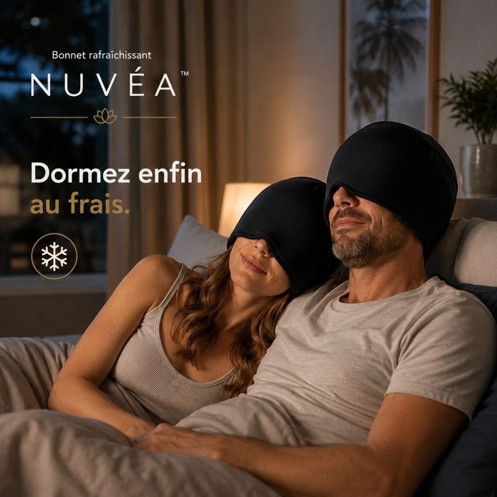 Nuvéa™ | Le Bonnet Rafraîchissant pour des Nuits Plus Paisibles